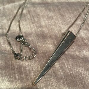 Minimalist Rhinestone Long Pendant Necklace